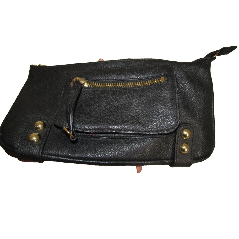 Linea Pelle Collection Soft Black Leather Carry wrist strap only -shoulder strap